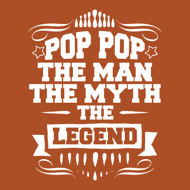 Pop Pop The Man The Myth The Legend Square Leatherette Patch | Artistshot