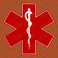 Star Of Life Emergency Medical Services Symbol, Ambulance, Square Leatherette Patch | Artistshot