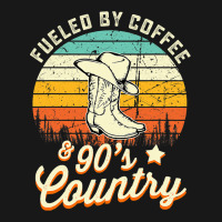 Fueled By Coffee And S Country Funny Vintage Sunse Flannel Shirt | Artistshot