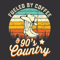 Fueled By Coffee And S Country Funny Vintage Sunse Vintage Hoodie | Artistshot