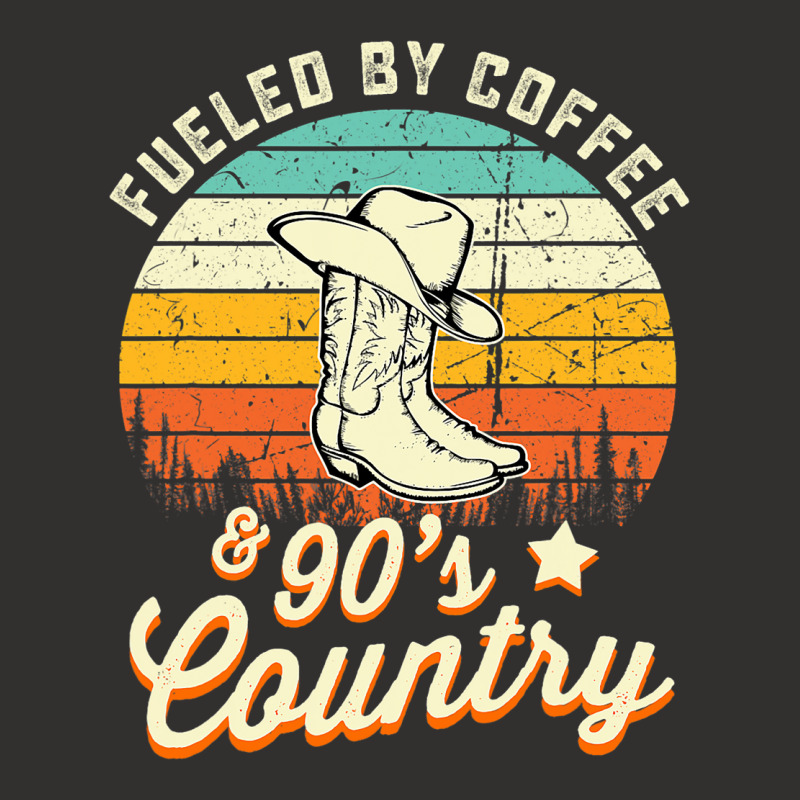 Fueled By Coffee And S Country Funny Vintage Sunse Champion Hoodie | Artistshot