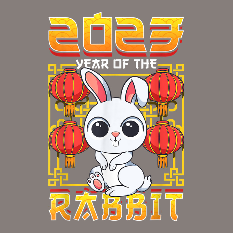 Year Of The Rabbit 2023 Chinese Zodiac Cute Kawaii Bunny Square Leatherette Patch by Halloween | Artistshot