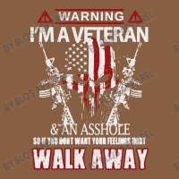 Veteran Warning I'm A Veteran Rectangle  Leatherette Patch | Artistshot