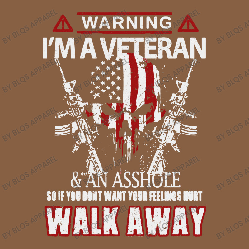 Veteran Warning I'm A Veteran Rectangle  Leatherette Patch | Artistshot