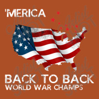 Merica Back To Back World War Champs Rectangle  Leatherette Patch | Artistshot