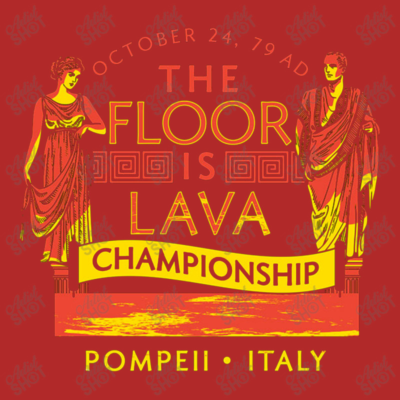 Pompeii Floor Is Lava Championship Rectangle  Leatherette Patch | Artistshot