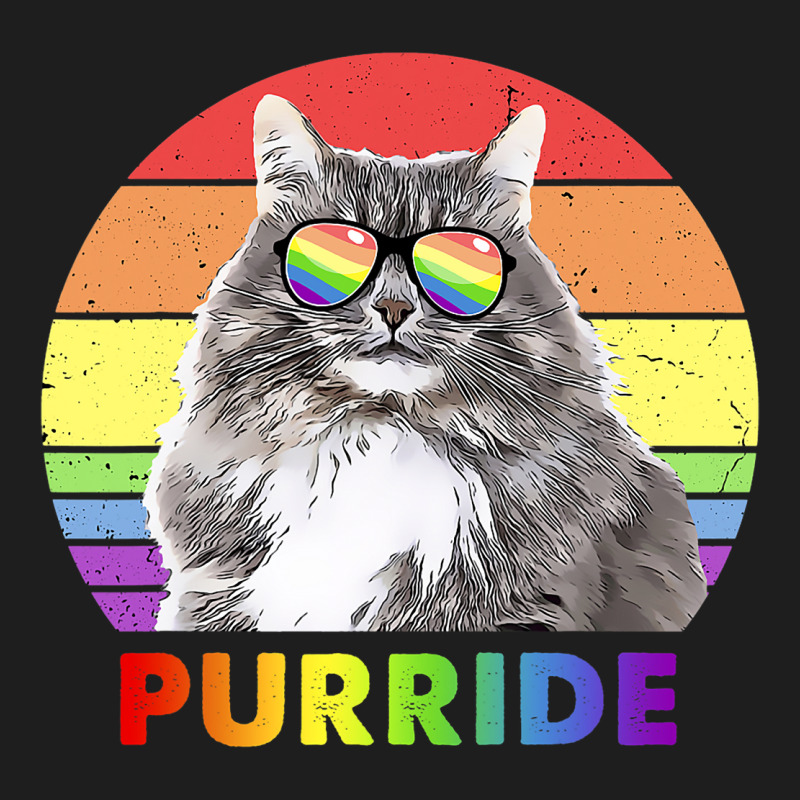 Funny Siberian Cat Rainbow Gay Pride Lgbtq Classic T-shirt | Artistshot