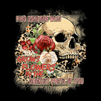 Find Someone Who Grows Flowers Boho Leopard Skull  V-neck Tee | Artistshot