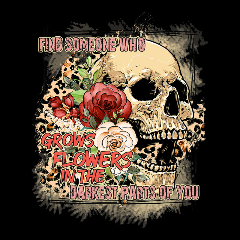 Find Someone Who Grows Flowers Boho Leopard Skull  V-neck Tee | Artistshot