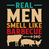 Funny Bbq Grill Grilling Smoker Real Men Smell Lik Graphic T-shirt | Artistshot