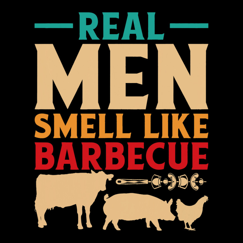 Funny Bbq Grill Grilling Smoker Real Men Smell Lik Men's Long Sleeve Pajama Set | Artistshot