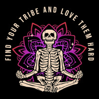 Find Your Tribe Love Them Hard Skeleton Yoga Medit Zipper Hoodie | Artistshot