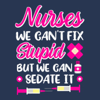 Womens Nurses We Cant Fix Stupid But We Can Sedate Ladies Denim Jacket | Artistshot