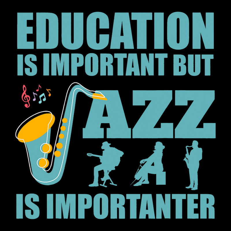 Funny Education Is Important Jazz Importanter Note Men's Long Sleeve Pajama Set | Artistshot