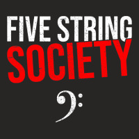 Five String Society Gift For  Strings Bass Guitar Ladies Fitted T-shirt | Artistshot