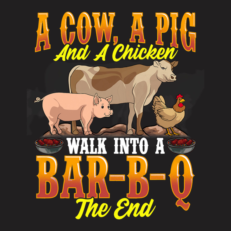 Funny Bbq Shirts For Men Cow Pig And Chicken Shirt T-shirt | Artistshot