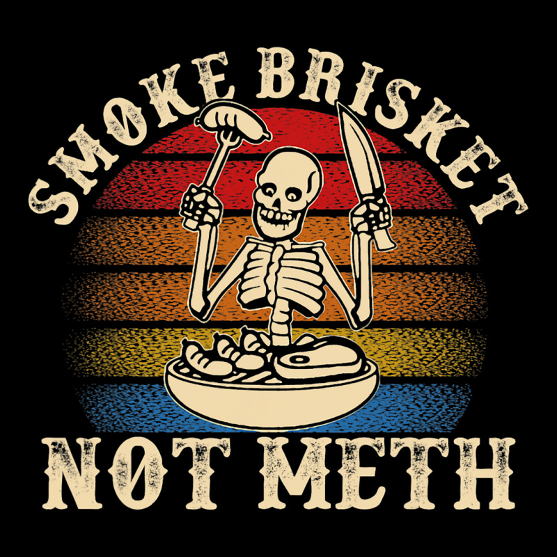 Funny Bbq Skeleton Smoke Brisket Not Meth Grilling V-neck Tee | Artistshot