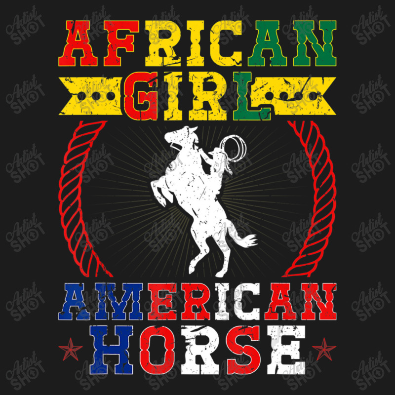 African Cowgirl American Horse, Rodeo Horse Hoodie & Jogger Set | Artistshot