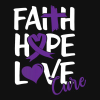 Faith Hope Love Cure Cute Pancreatic Cancer Awaren Graphic T-shirt | Artistshot