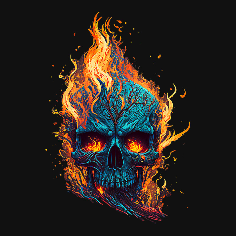 Flamming Skull Graphic T-shirt by KeziahSingleta | Artistshot