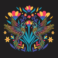 Floral Bird Otomi Mexican Embroidery Style Mexican T-shirt | Artistshot