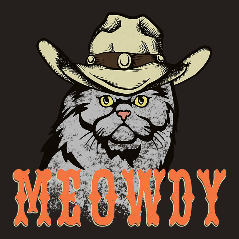 Meowdy Funny Country Music Cat Cowboy Hat Vintage Tank Top | Artistshot