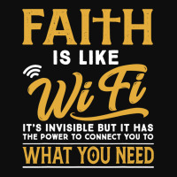 Faith Is Like Wifi Christian Pastoral Funny Crop Top | Artistshot