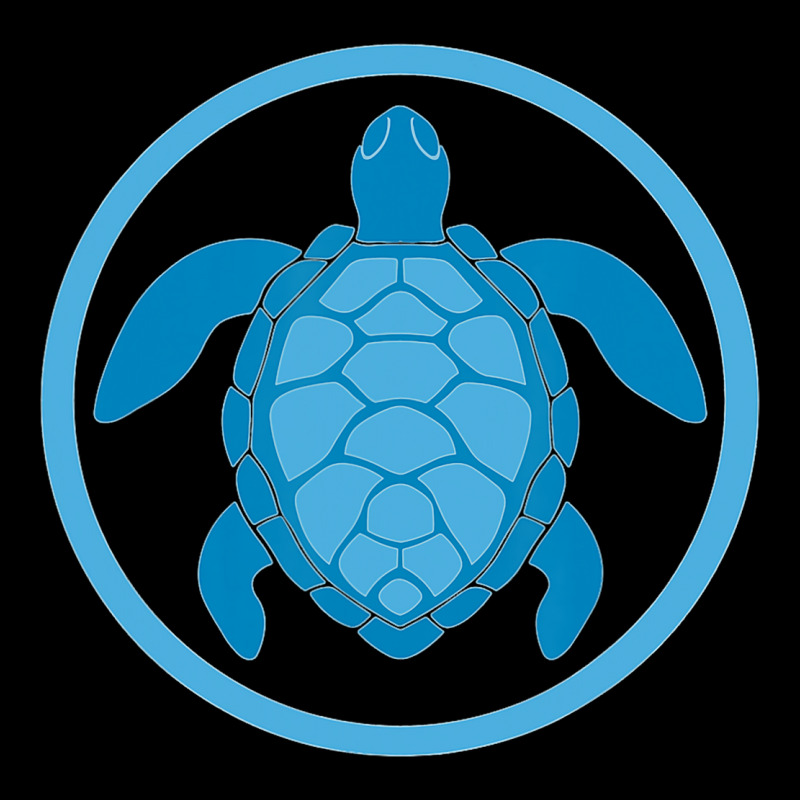 Sea Turtle Blue Round Logo For World Turtle Day De Lightweight Hoodie by GittyBeaulieu | Artistshot