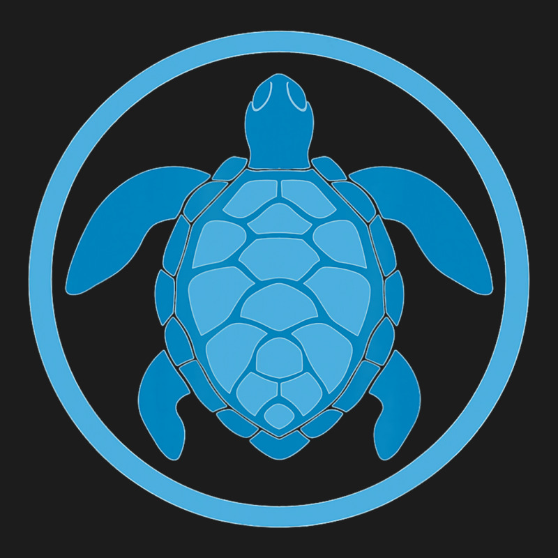 Sea Turtle Blue Round Logo For World Turtle Day De Hoodie & Jogger set by GittyBeaulieu | Artistshot