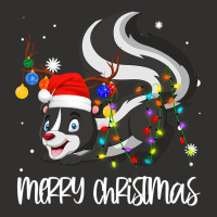 Skunks Lover Xmas Lighting Santa Hat Skunks Christ Champion Hoodie | Artistshot