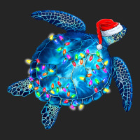 Sea Turtle Christmas Lights Santa Hat Funny Merry  Unisex Hoodie | Artistshot