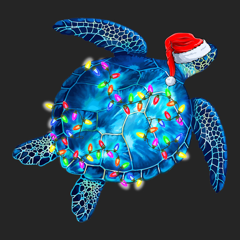 Sea Turtle Christmas Lights Santa Hat Funny Merry  Unisex Hoodie by HarborLenard | Artistshot