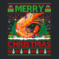 Shrimp Fish Lover Xmas Tree Ugly Santa Shrimp Chri Crewneck Sweatshirt | Artistshot