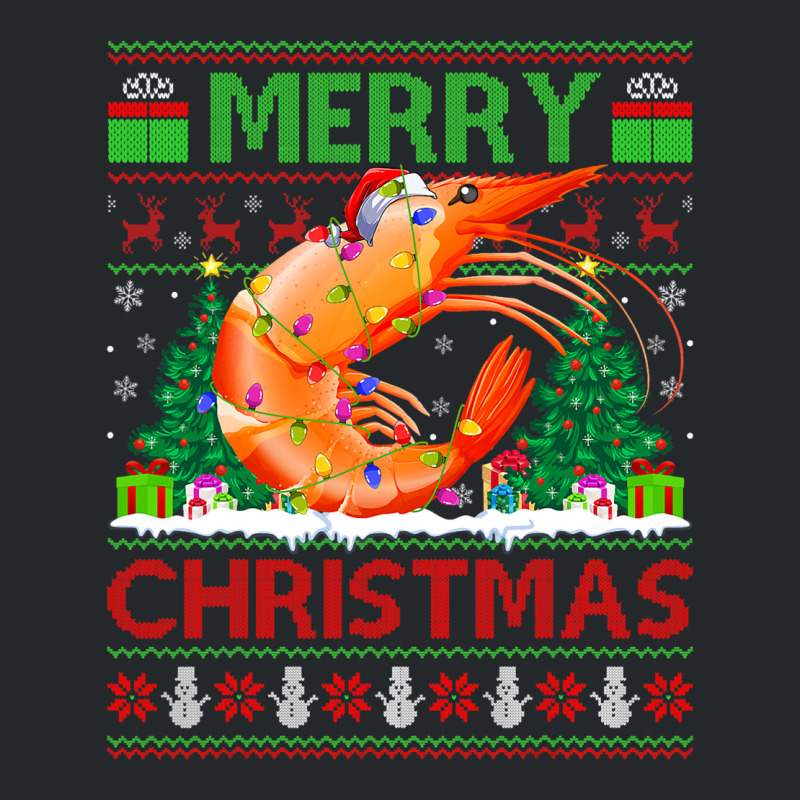 Shrimp Fish Lover Xmas Tree Ugly Santa Shrimp Chri Crewneck Sweatshirt | Artistshot