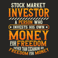 Stock Market Investor Financial Freedom Ladies Fitted T-shirt | Artistshot