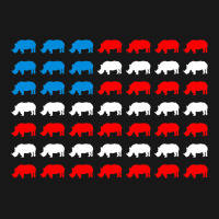 Rhino Animal American Flag Independence Day 4th Of Flannel Shirt | Artistshot