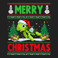 Sea Turtle Christmas Lights With Santa Hat Merry C Basic T-shirt | Artistshot