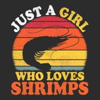 Shrimp Fish Vintage Just A Girl Who Loves Shrimps Exclusive T-shirt | Artistshot