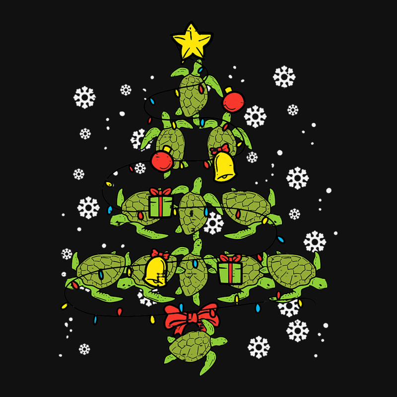 Sea Turtle Christmas Tree Animal Xmas Women Men Ki Graphic T-shirt by GwendalyForsberg | Artistshot