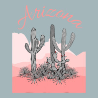 Saguaro Cactus Arizona Desert Scene Coral Pink Unisex Sherpa-lined Denim Jacket | Artistshot