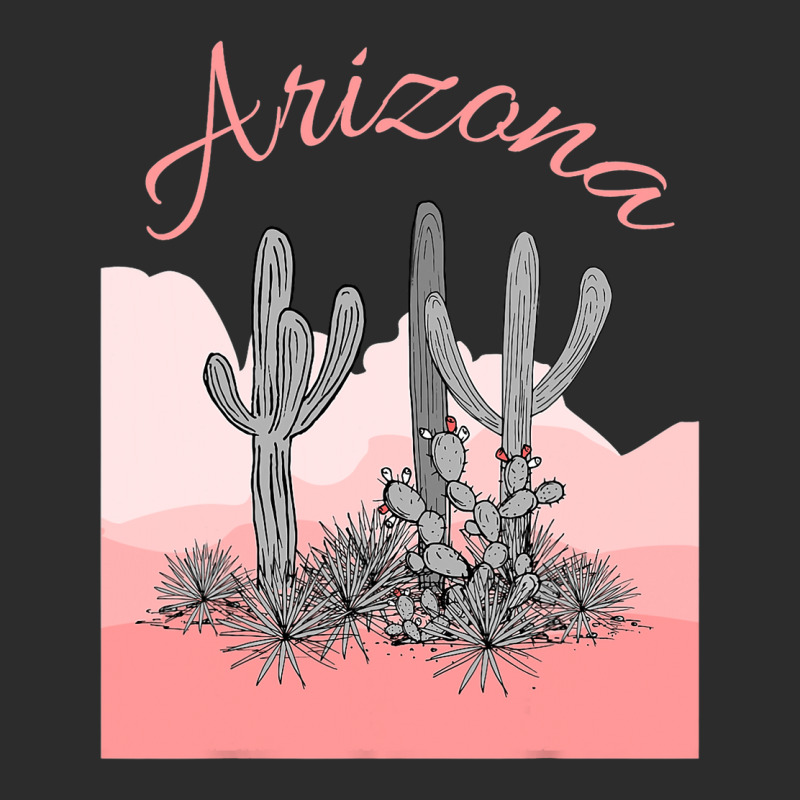 Saguaro Cactus Arizona Desert Scene Coral Pink Exclusive T-shirt | Artistshot