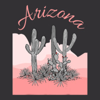 Saguaro Cactus Arizona Desert Scene Coral Pink Vintage Short | Artistshot