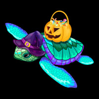 Sea Turtle Halloween Costume Funny Witch Hat Pumpk Cropped Hoodie | Artistshot