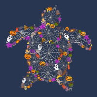 Sea Turtle Halloween Spiderweb Pumpkin Ghost Hallo Ladies Denim Jacket | Artistshot