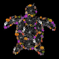 Sea Turtle Halloween Spiderweb Pumpkin Ghost Hallo Women's V-neck T-shirt | Artistshot