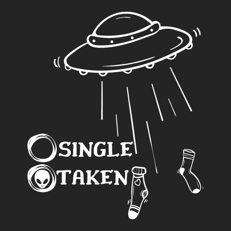 Single Or Taken Funny Alien Ufo Valentines Day 3/4 Sleeve Shirt | Artistshot