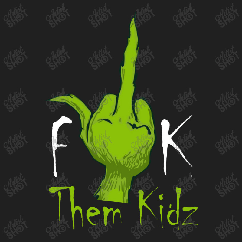 Middle Finger Them Kids Drawstring Bags | Artistshot