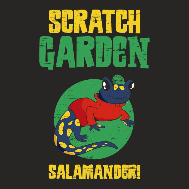 Salamander Scratch Garden Exotic Pet Amphibian Lov Ladies Fitted T-Shirt by DilynnRinker | Artistshot