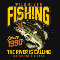 Vector River Fishing T Shirt Graphic Baby Bibs | Artistshot