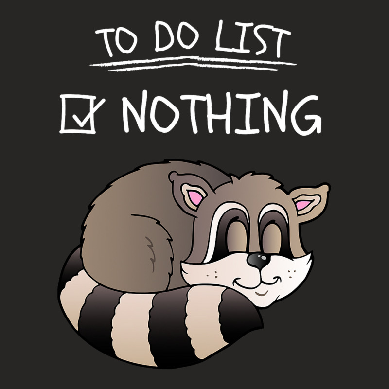 Skunk Cute Slacker Animal To Do List Ladies Fitted T-Shirt by JayceMenchaca | Artistshot